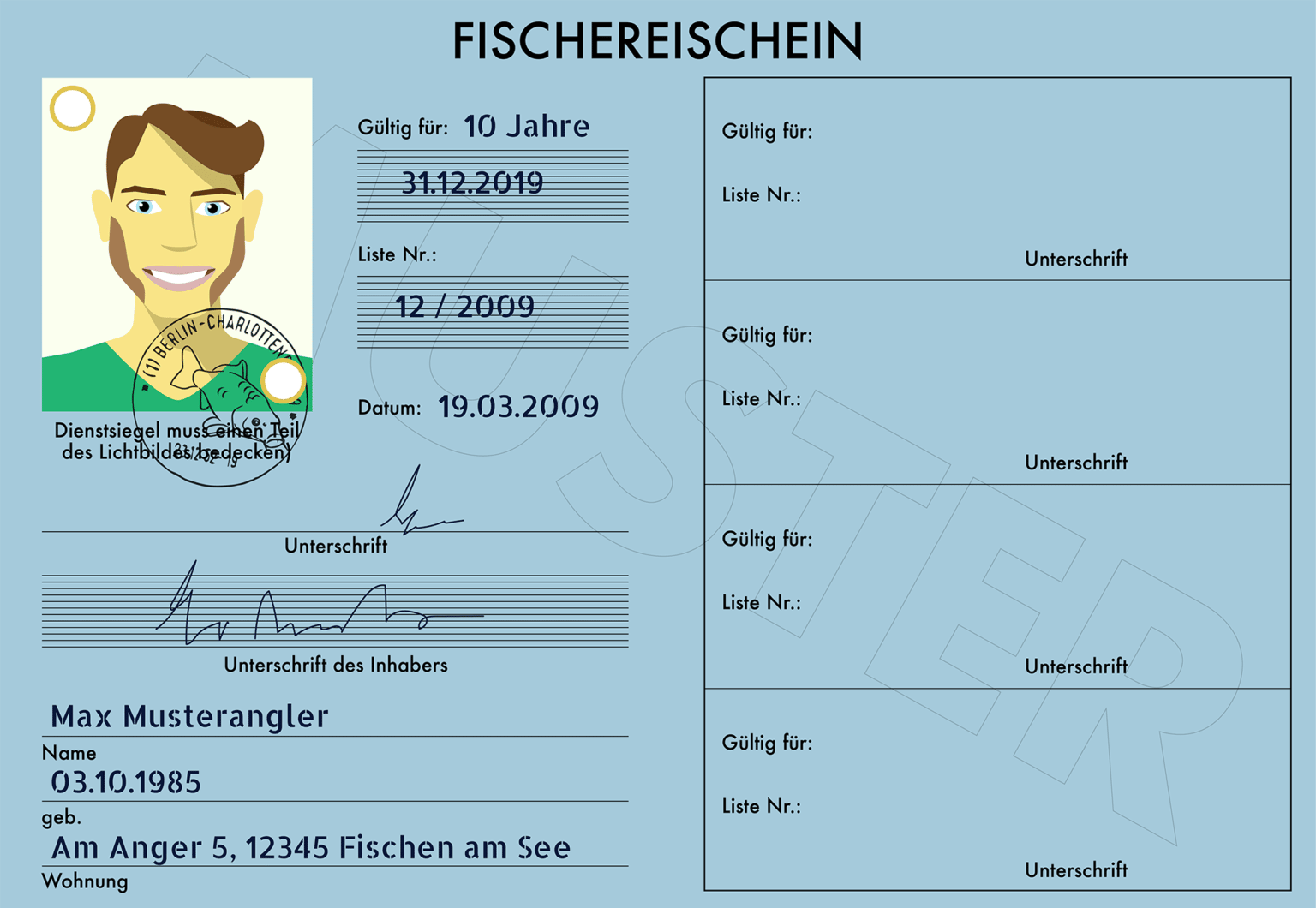 Angelschein machen Kosten für einen Fischereischein