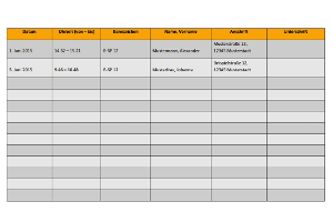 Fahrtenbuchvorlage Zum Download