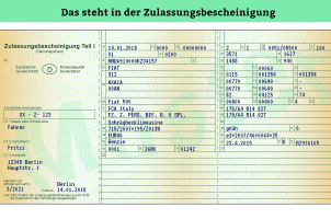 Fahrzeugschein Zulassungsbescheinigung KFZ Etui - .de