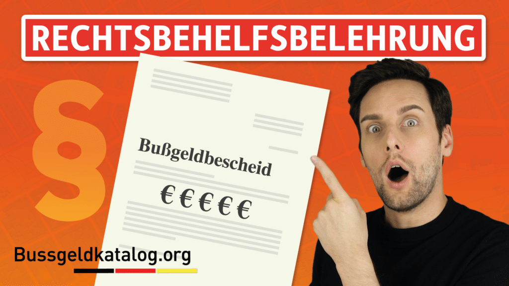 Dieses Video erklärt die Bedeutung der Rechtsbehelfsbelehrung im Bußgeldbescheid.