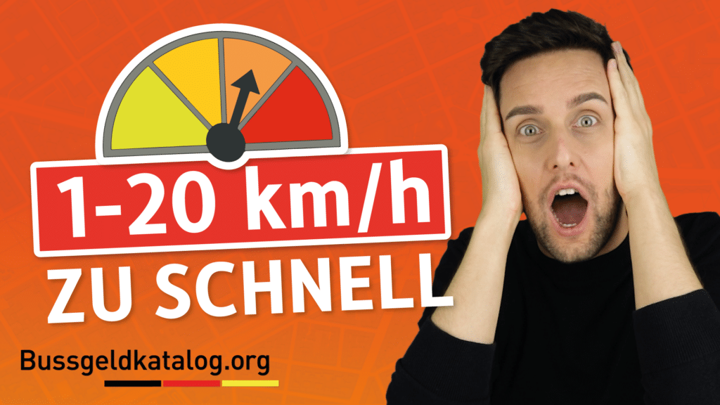 Welche Konsequenzen bei 1 bis 20 km/h zu schnell drohen, erfahren Sie im  Video.