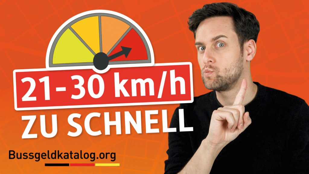 Was droht bei 21 km/h zu viel?