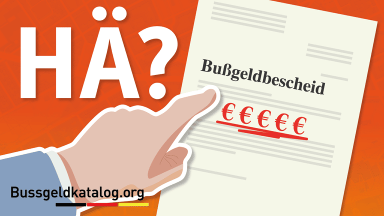 Bußgeldbescheid - Punkte, Fahrverbot & Bußgeld 2023