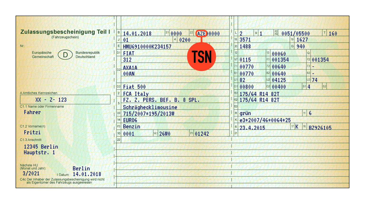 Typschlüsselnummer Ermitteln: Wo Steht Die TSN? 2024