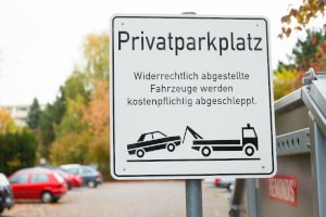 Vertragsstrafe für Parken ohne Parkschein oder Parkscheibe